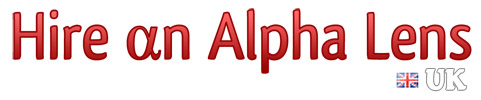 Hire an Alpha Lens Logo